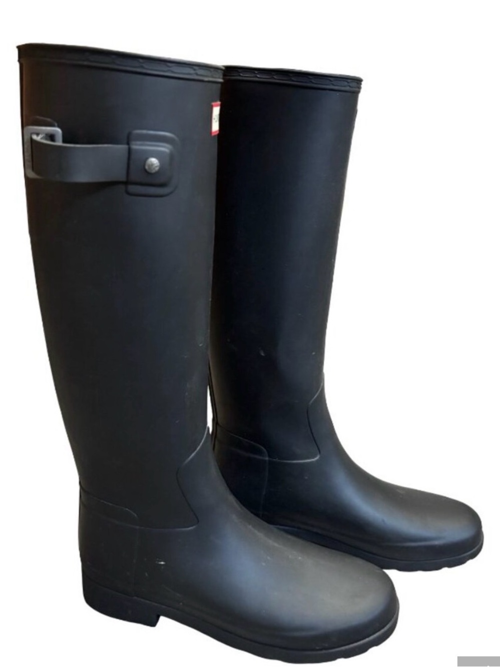 Hunter black matte tall boots. Size 7 NEVER WORN